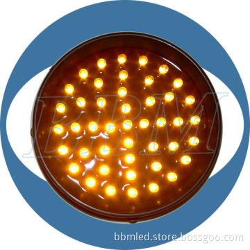 100mm Yellow Traffic Signal Lamp of Low Consumption